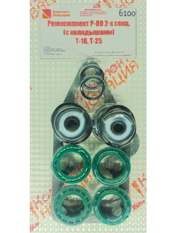 Ремкомплект Р-80 2-х секц. (с вкладышами) Т-16, Т-25  КН-6100