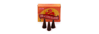 HEM конусные благовония Dragons Blood КРОВЬ ДРАКОНА блок 12 шт.