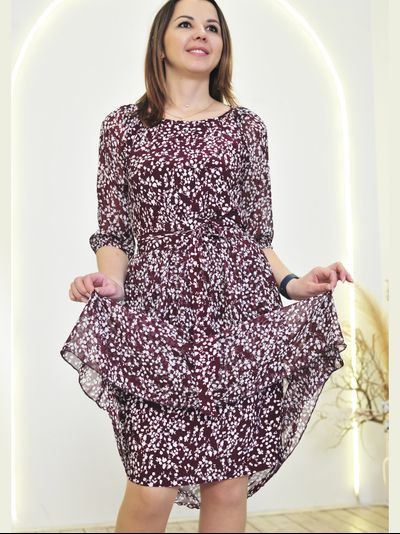 Платье: 548-0225 бордо
