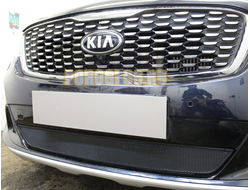 Защита радиатора Kia Sorento Prime 2017- black с датчиком ACC
