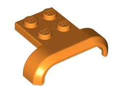 Vehicle, Mudguard 4 x 3 x 1 with Arch Curved, Orange (28326 / 6170595 / 6374448)