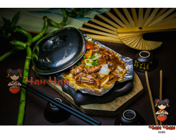 Говядина на сковородке 铁板牛肉 300гр