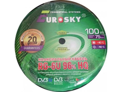 Кабель Eurosky 660 (96%) White SM  черный