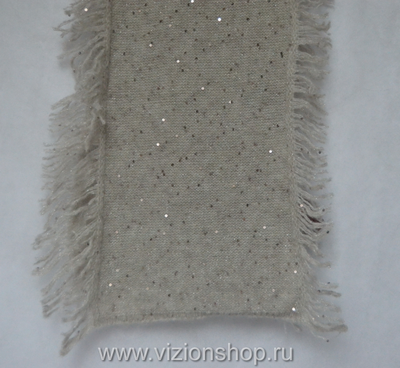 Итальянский вязаный шарф с бахромой Vizio фото