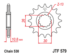 Звезда ведущая JT JTF579.16 (JTF579-16) (F579-16)