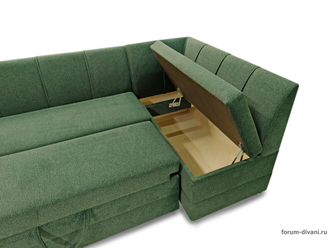 КУХОННЫЙ  уголок со спальным местом "Форум-8Д", Искусственная шерсть, Левый (модификация 1)