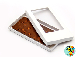 УПАКОВКА ДЛЯ ПЛИТКИ ШОКОЛАДА БЕЛАЯ 160*80*17 ММ