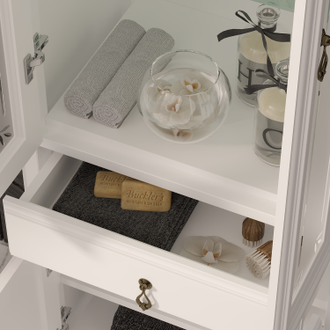 ПЕНАЛ ЛОРЕНЦО 55 ДВУХСТВОРЧАТЫЙ БЕЛЫЙ