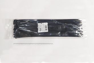 Хомут-стяжка чёрная 5х400 мм пластиковая (100 шт)