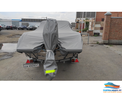 Тент на лодку ВОЛЖАНКА 5.0 FISH- 2020 (с леерами на носу)