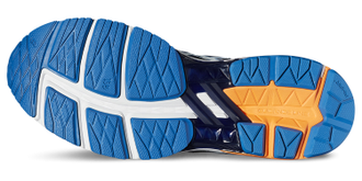 Кроссовки  ASICS GT-1000 5  синий/матовый/оранжевый T6A3N-4900 (Размеры: 6;  8; 10,5)