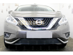 Защита радиатора Nissan Murano Z52 2014- black