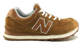 New Balance 574 Коричневые с белым (41-45) Арт. 045М