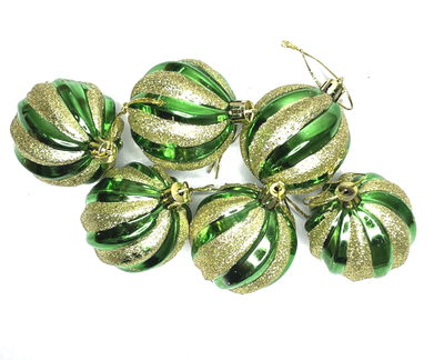 Набор ёлочных шаров 6 см, 6 ш