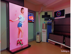 Светодиодный пилон (P5) 960x0,11x1,98m