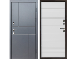 Дверь терморазрыв Сибирь Премиум Grey White Line