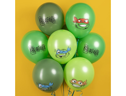 Латексный шар с рисунком "Черепашки-Ниндзя" 30 см