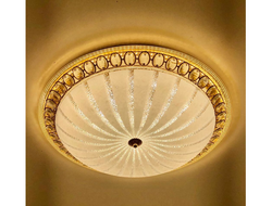 Estares св-к-люстра св/д управл. CASABLANCA GOLD 100W(9000Lm) 2K-4K-6K круг 600x110 стекло пульт ДУ