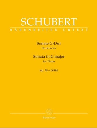 Schubert. Sonate G-Dur op.78 D894 für Klavier