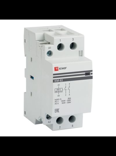 Контактор модульный КМ 63А 2NО (2 мод.) EKF PROxima