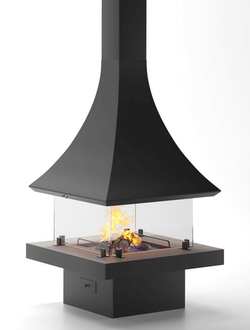 Подвесной камин в современном стиле Tower