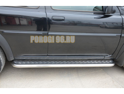 Пороги с накладным листом d53 для Land Rover Freelander (2006-2011)