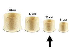 Колпачки с плоским основанием BRONC Biodegradable Ink Caps 14 мм (100 шт.)