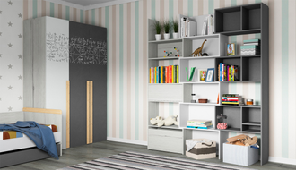 Стеллаж-трансформер НЬЮ ТОН ГРЕЙ