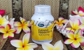 Купить тайские капсулы - масло примулы вечерней 1000 мг MEGA Evening Primrose, узнать отзывы