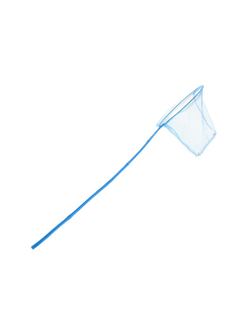 Сачок детский, бамбуковая ручка в горох 60 см, d=25 см, цвета МИКС