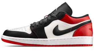 Nike Air Jordan Retro 1 Low Black White Og Черные, белые и красные