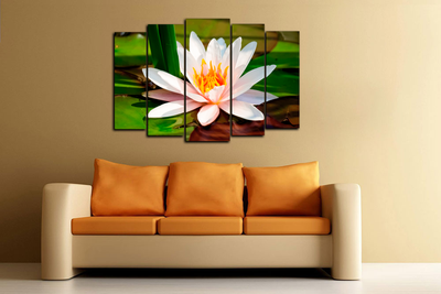 Модульная картина "Водная лилия"