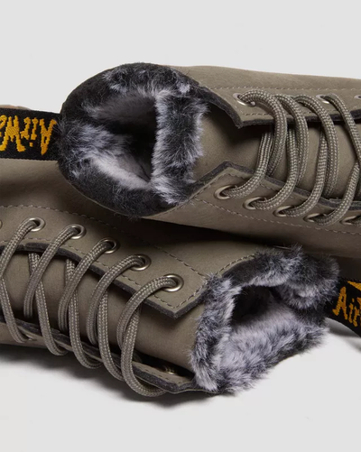 Dr Martens 1460 Serena Faux Fur Lined Nubuck Grey