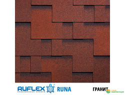 Гибкая черепица Руфлекс Руна (Ruflex Runa), цвет: Гранит