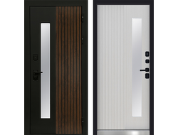 Дверь Флагман Термо с панелью дуб патина