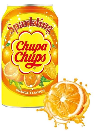 Chupa Chups Газированный Напиток Апельсин 345мл (24)