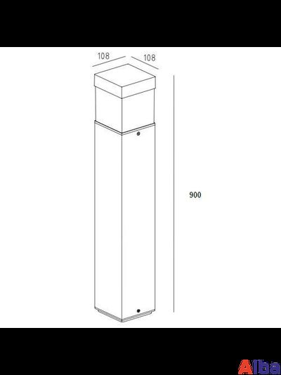 LED светильник садово-парковый 852-900