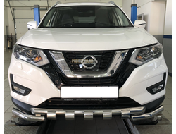 Защита переднего бампера G  d60/60 для Nissan X-trail T32 (2018-)