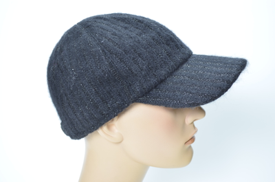 Женская бейсболка зимняя черная Италия Визио