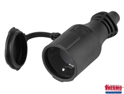 Розетка переносная каучук 16А 2Р+E IР P44