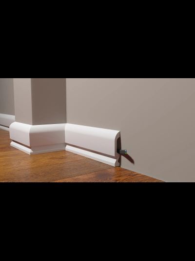 Напольный плинтус Decor-Dizayn DD700, для покраски, влагостойкий, ударопрочный, 2 метра