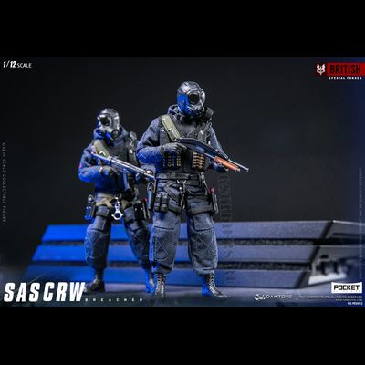 Британский спецназ САС - Коллекционная фигурка 1/12 POCKET ELITE SERIES: SAS CRW Breacher (PES002) - DAMTOYS