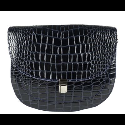 Кожаная женская сумка Amendola dark blue (арт. 8003-19)