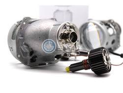 Комплект Hella 3R (5R) H7 с Led лампами H7, M9 3D LED360 35W, 5500K - 6000K