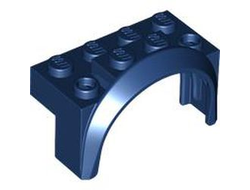 Vehicle, Mudguard 4 x 2 1/2 x 2 with Arch Round, Dark Blue (3387 6468003)