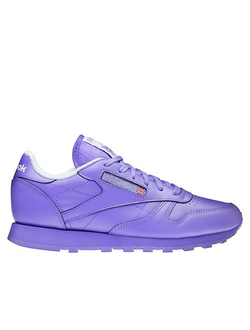 Кроссовки Reebok classic кожаные фиолетовые женские