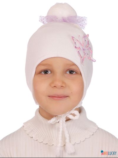 Шапка м8в17, цвет белый р. 52-54