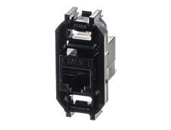 Розетка RJ45, категории 5e, UTP, 1 модуль - ABB - Zenit - 2CLA201850A1001