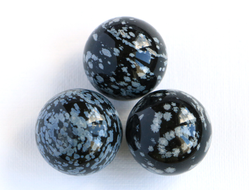 Шар Обсидиан снежный в ассортименте, США (25 мм, 20 г) №13647