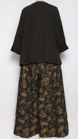 Джемпер ХЛОПОК "РЫБЫ винтаж" черный, малина до р.52